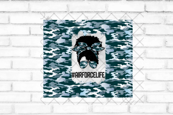 Air Force Life, Messy Bun, Tumbler: More Than a Font