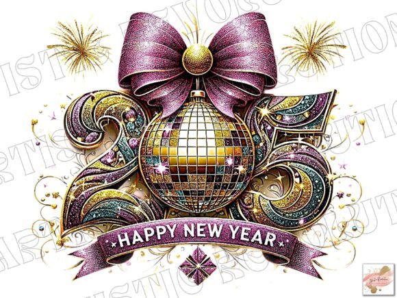 Celebrate 2025: Elevate Your Projects with Pink Gold Coquette PNG Graphics