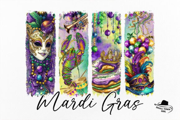 Celebrate in Style: Using the Retro Mardi Gras Crawfish Coquette PNG