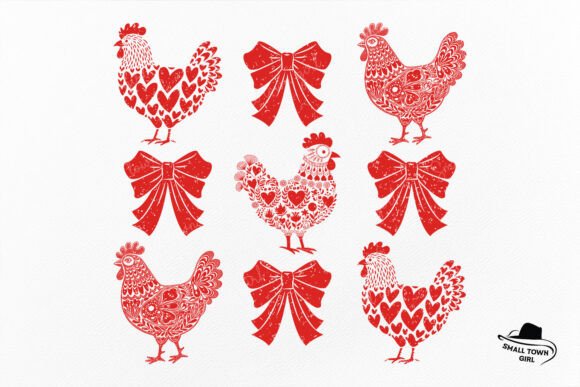 Coquette Bow Heart Chicken Valentine PNG: Your Secret Weapon for Charm