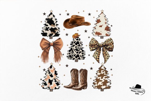 Leopard Coquette Western Christmas Tree: A Bold Design Asset