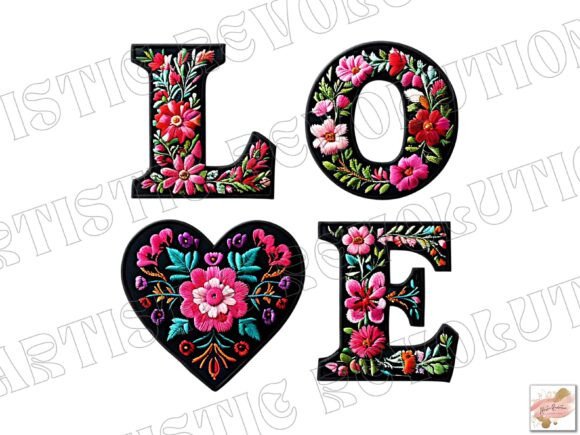 Love Valentine Png Floral Valentine Png: A Designer's Asset