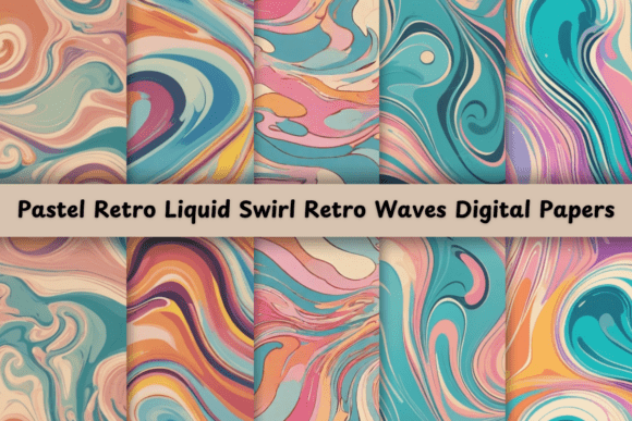 Pastel Retro Liquid Swirl Retro Waves: A Designer's Guide
