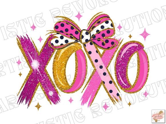 Pink Valentine XOXO Valentine's Day Png: Your Go-To Design Asset