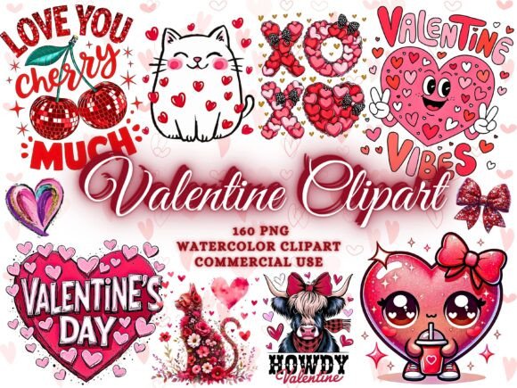 Valentines Clipart Valentine Png Heart: A Creative Asset Bundle
